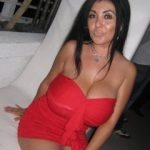 Pornstar Jaylene Rio in sexy red dress