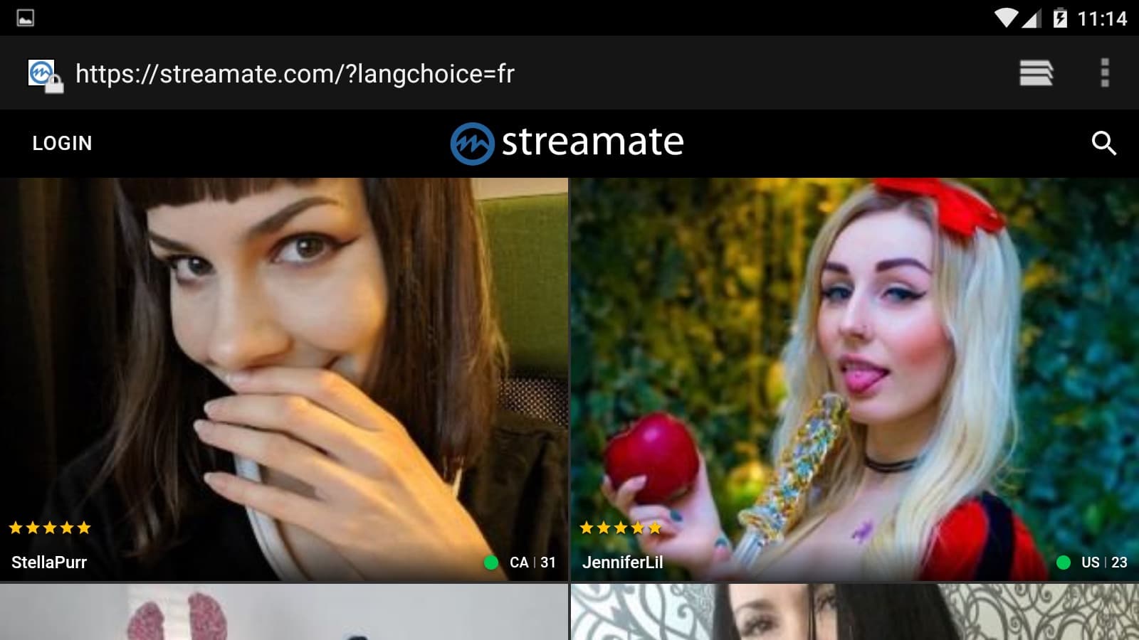 Mejores sitios de webcam de sexo en vivo para tabletas Android